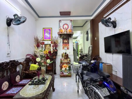 NHÀ 4 TẦNG SAU CĂN MT BÙI MINH TRỰC P6 Q8